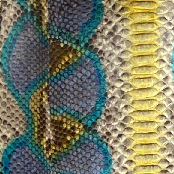 Grand Pele Collection Python Leather Satchel / Crossbody - Picture 2 of 15